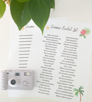Teenage Summer Bucket List