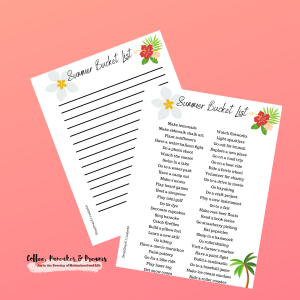 Summer Bucket List 2021