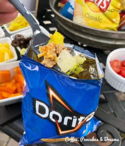 Taco in a Bag with Doritos