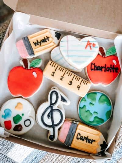 back to school cookies