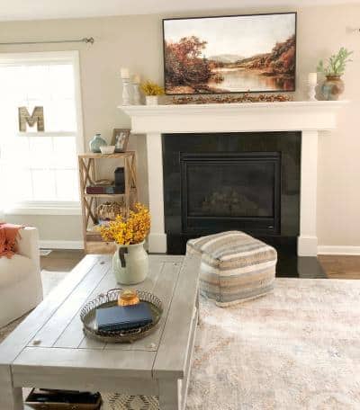 simple fall family room decorations
