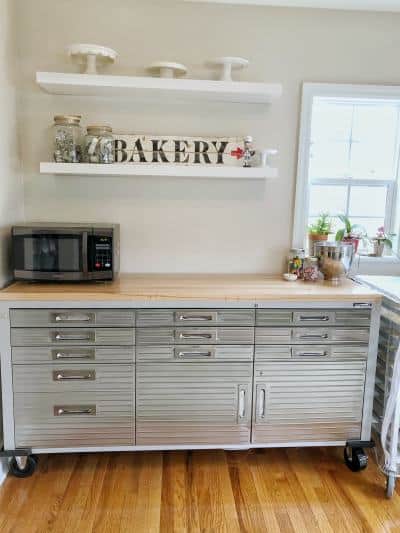 home baking station organization ideas