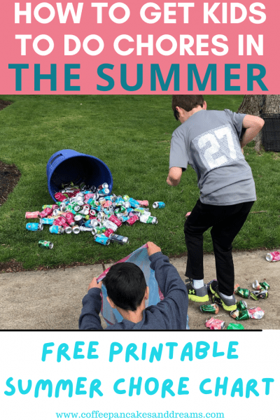 Free Summer Chore Chart Printables