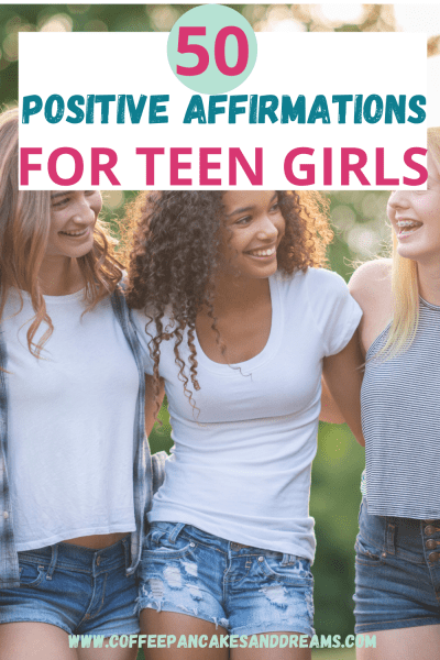 Daily Positive Affirmations for Teen Girls Printable Cards