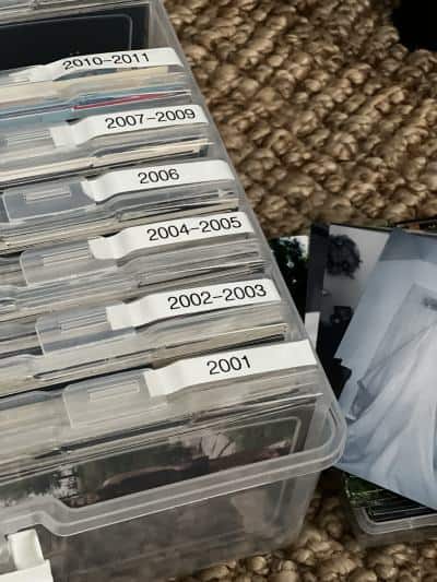 how to organize print photos easy method